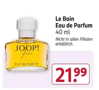 Rossmann Joop! le bain eau de parfum Angebot