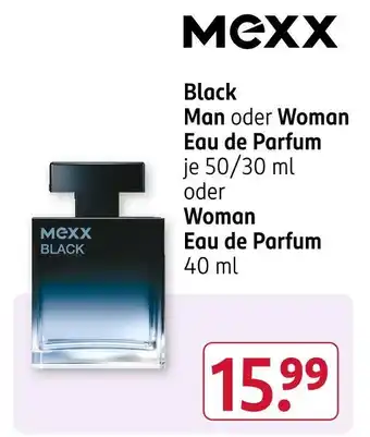 Rossmann Mexx black man eau de parfum Angebot