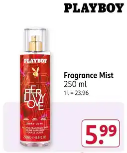 Rossmann Playboy fiery love fragrance mist Angebot