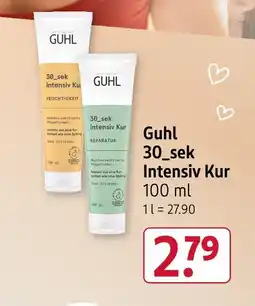 Rossmann Guhl 30_sek intensiv kur Angebot
