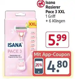 Rossmann Isana rasierer pace 3 xxl Angebot