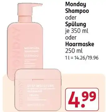 Rossmann Monday shampoo Angebot
