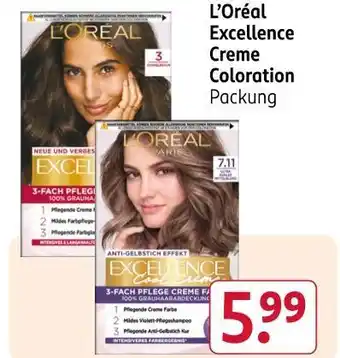 Rossmann L'oréal excellence creme coloration Angebot