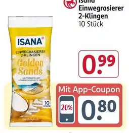 Rossmann Isana einwegrasierer 2-klingen Angebot
