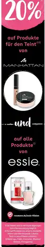 Rossmann Manhattan, essie 20% Angebot