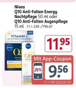 Rossmann Nivea q10 anti-falten energy nachtpflege Angebot