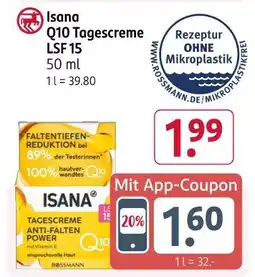 Rossmann Isana q10 tagescreme lsf 15 Angebot