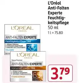 Rossmann L'oréal anti-falten experte feuchtigkeitspflege Angebot