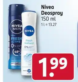 Rossmann Nivea deospray Angebot