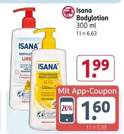 Rossmann Isana bodylotion urea Angebot