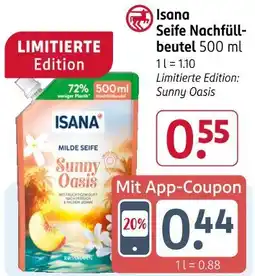 Rossmann Isana seife nachfüllbeutel Angebot