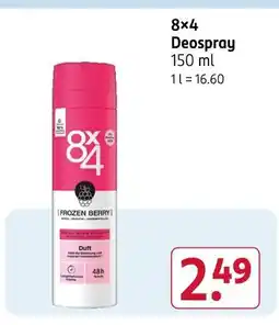 Rossmann 8×4 deospray Angebot