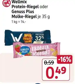Rossmann Wellmix protein-riegel Angebot
