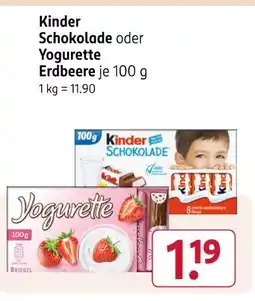 Rossmann Kinder schokolade Angebot