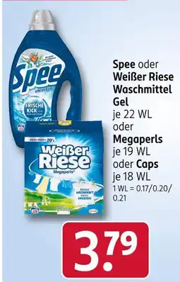 Rossmann Spee waschmittel gel Angebot