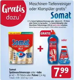 Rossmann Somat spülmaschinencaps oder -tabs Angebot