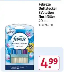 Rossmann Lenor febreze duftstecker 3volution nachfüller Angebot