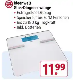 Rossmann Ideenwelt glas-diagnosewaage Angebot