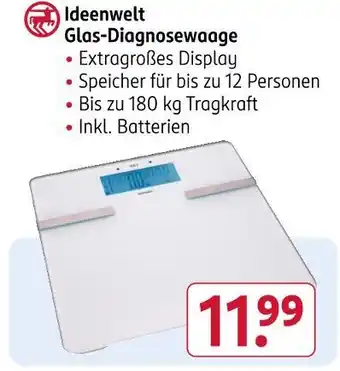 Rossmann Ideenwelt glas-diagnosewaage Angebot