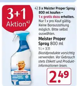 Rossmann Meister proper spray Angebot