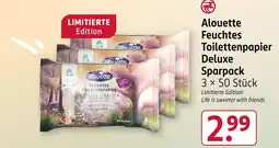 Rossmann Alouette feuchtes toilettenpapier deluxe sparpack Angebot