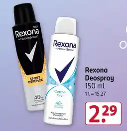 Rossmann Rexona sport defence Angebot