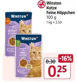 Rossmann Winston katze feine häppchen Angebot