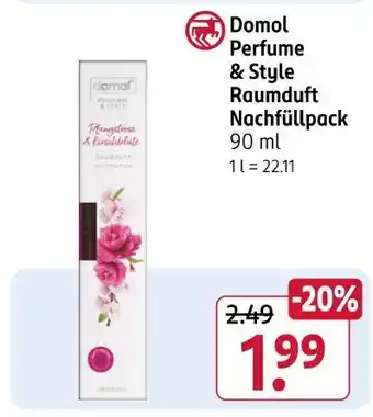 Rossmann Domol perfume & style raumduft nachfüllpack Angebot