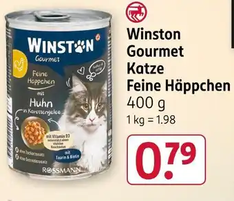 Rossmann Winston gourmet katze feine häppchen Angebot