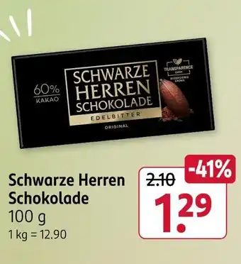 Rossmann Schwarze herren schokolade Angebot