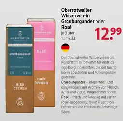 Rossmann Oberrotweiler winzerverein grauburgunder Angebot