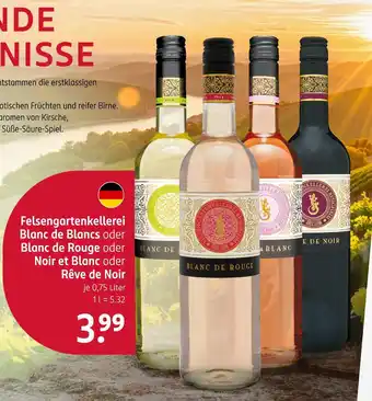 Rossmann Felsengartenkellerei blanc de blancs Angebot