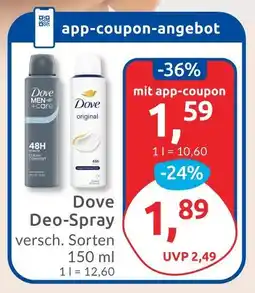 Budni Dove men+care deo-spray Angebot
