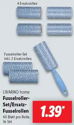 Lidl LIVARNO home Fusselroller Set/Ersatz Fusselrollen Angebot