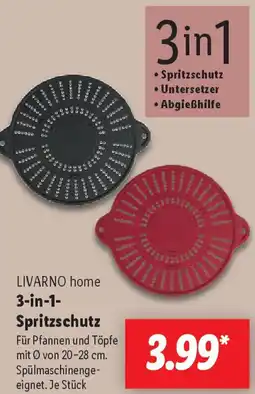 Lidl LIVARNO home 3-in-1 Spritzschutz Angebot