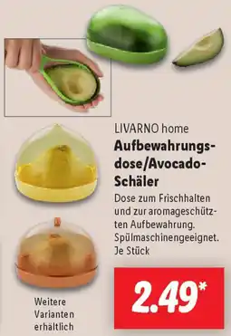 Lidl LIVARNO home Aufbewahrungsdose/Avocado Schäler Angebot
