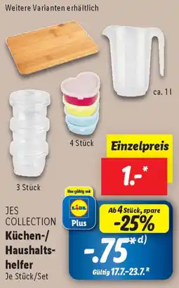 Lidl JES COLLECTION Küchen-/ Haushaltshelfer Angebot