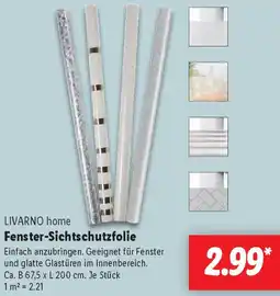 Lidl LIVARNO home Fenster-Sichtschutzfolie Angebot