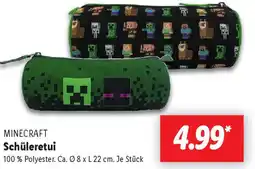 Lidl MINECRAFT Schüleretui Angebot