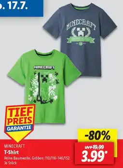 Lidl MINECRAFT T-Shirt Angebot