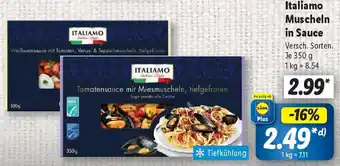 Lidl Italiamo Muscheln in Sauce Angebot