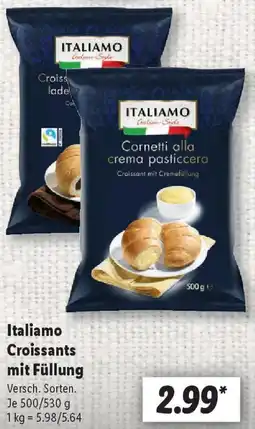 Lidl Italiamo Croissants mit Füllung Angebot