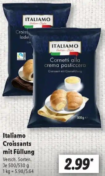 Lidl Italiamo Croissants mit Füllung Angebot