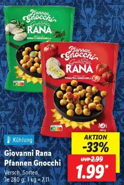 Lidl Giovanni Rana Pfannen Gnocchi Angebot