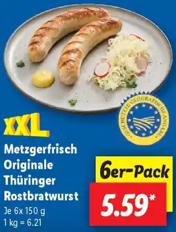 Lidl Metzgerfrisch Originale Thüringer Rostbratwurst Angebot