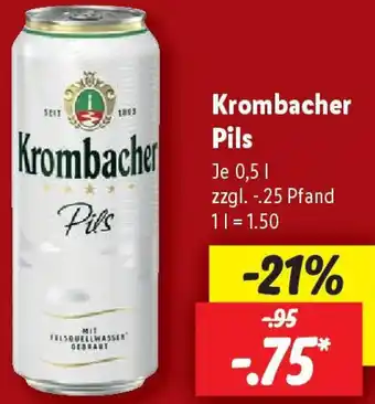 Lidl Krombacher Pils Angebot