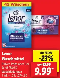 Lidl Lenor Waschmittel Angebot