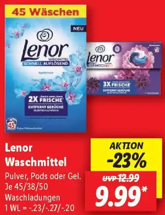 Lidl Lenor Waschmittel Angebot
