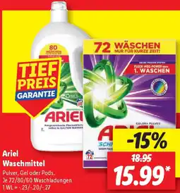 Lidl Ariel Waschmittel Angebot