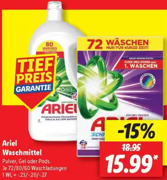 Lidl Ariel Waschmittel Angebot